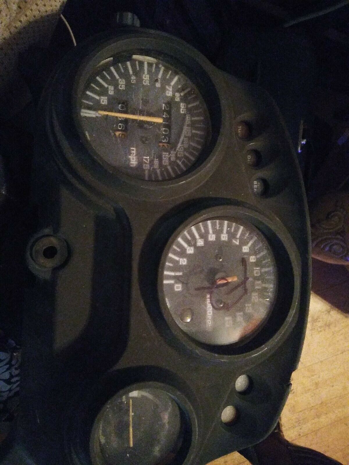 91 - 94 Honda CBR 600 F2 CBR600 Gauges Gauge Cluster Speedometer 24100 miles