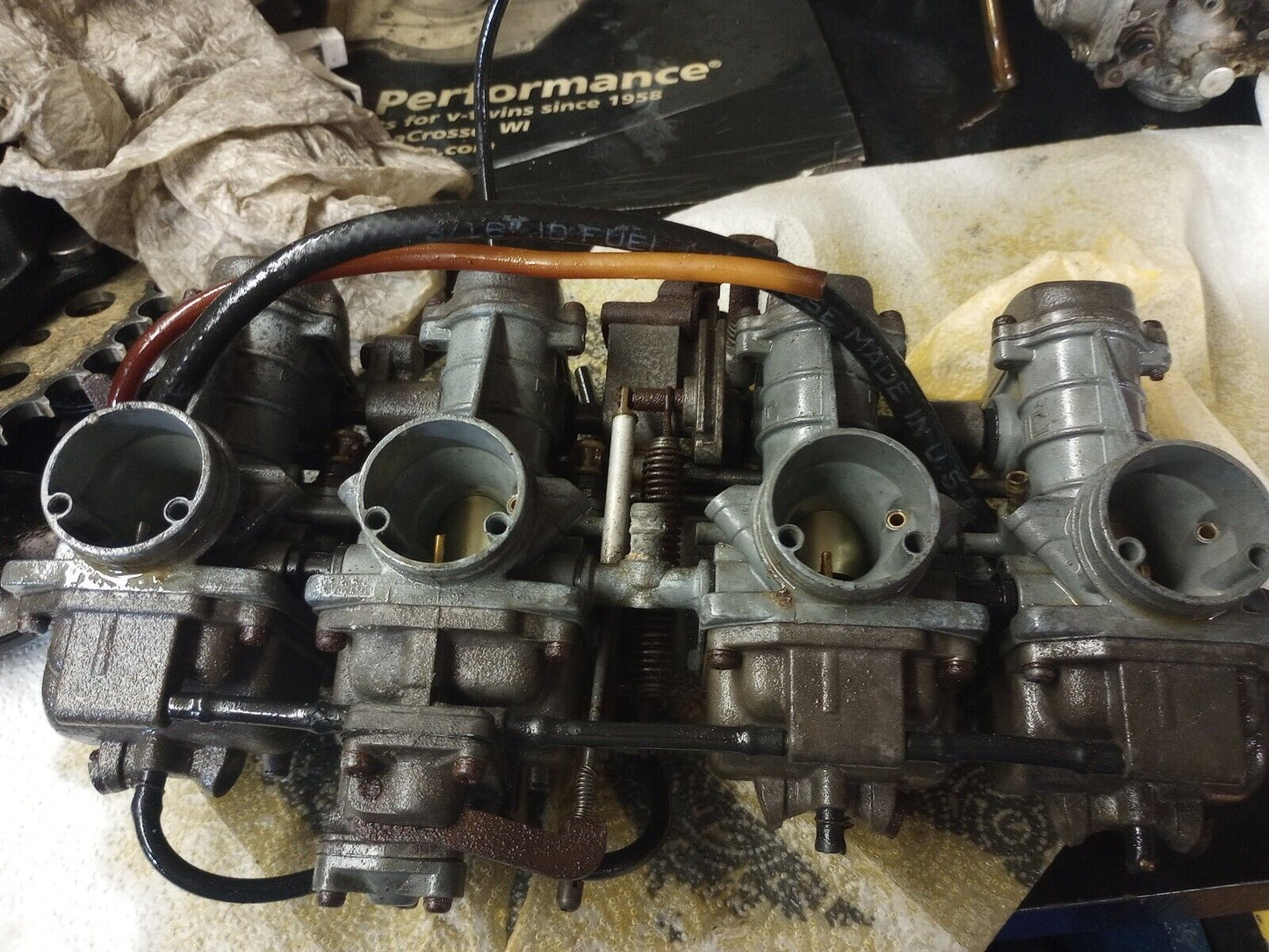 1980 Kawasaki KZ650F Carb Carburetor Frozen need rebuilding Carbs Carburetors KZ650 KZ 650 F