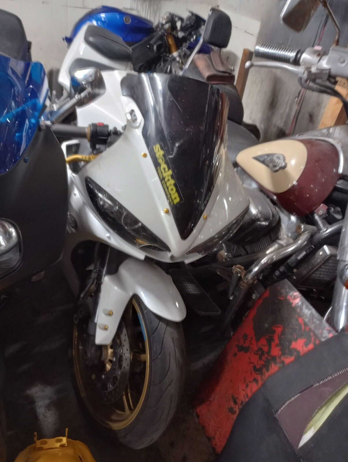 SOLD 2005 Yamaha R6 Good Running broken Bolt In Exhaust YZF600