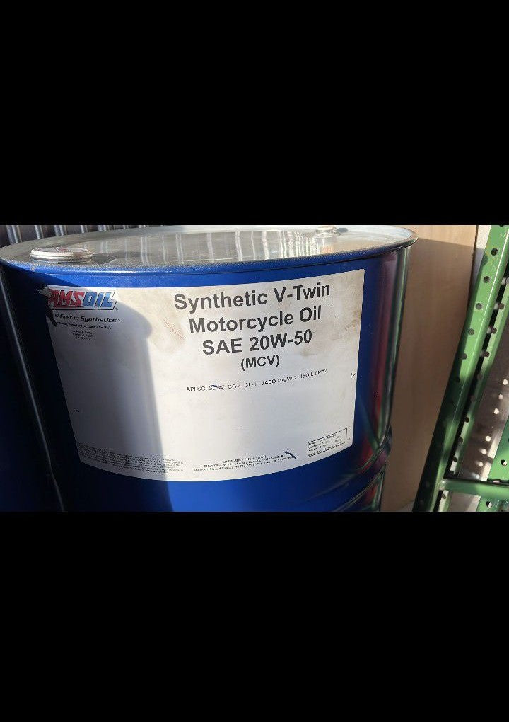 SOLD SOLD Amsoil 55 Gallon Drum 10W40 or 20W50 Synthetic Oil Metric 10W-40 20W-50