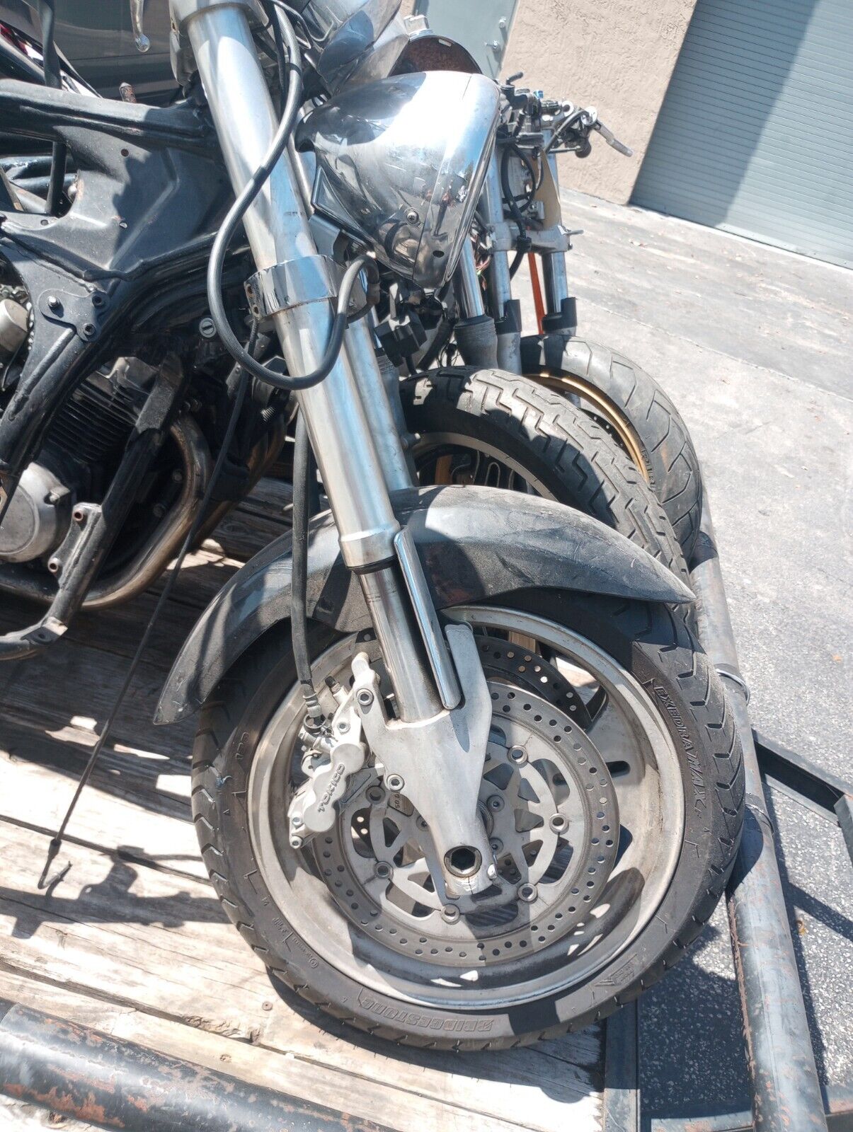 02 03 Kawasaki VN1500 Vulcan Mean Streak Forks Vulcan VN 1500 Roll off Front End