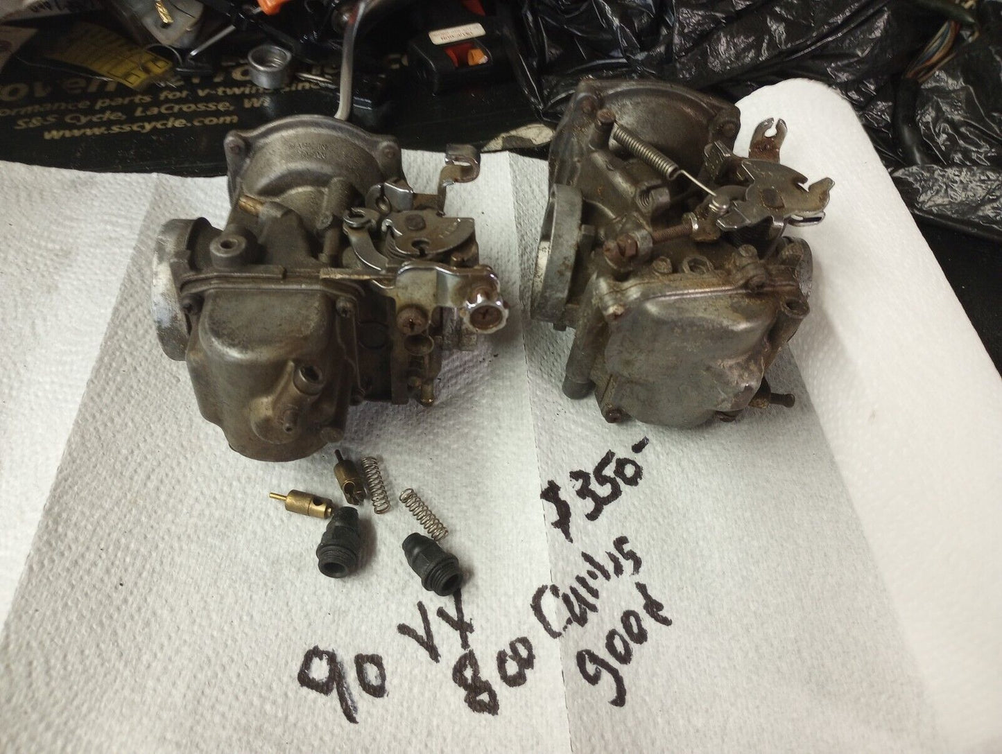 91 Suzuki VX800 VX 800 Carbs Carburetor pretty clean complete core credit avail