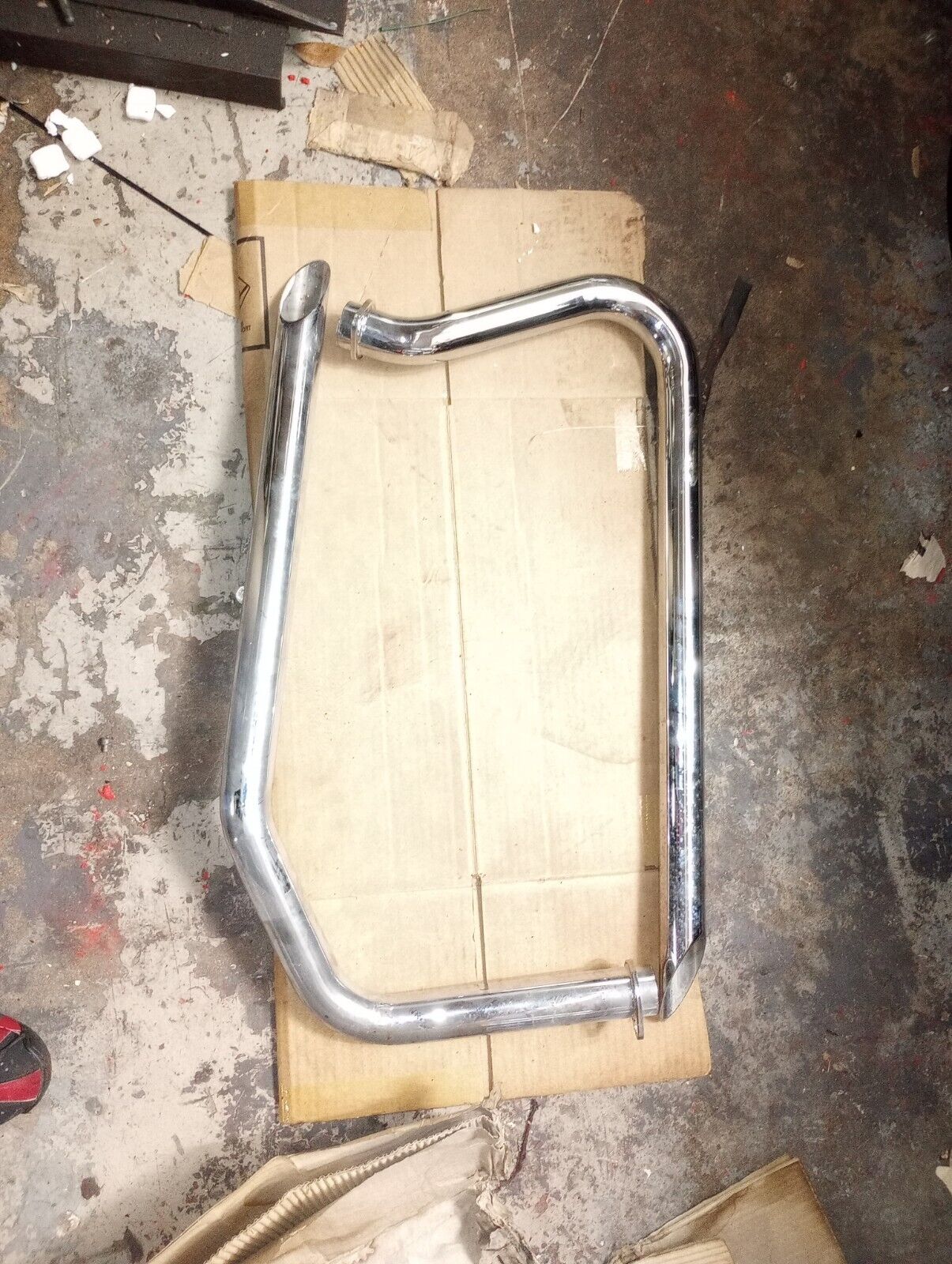 Harley Davidson Shovelhead Drag pipe shot gun Exhaust chopper CERAMIC COATED NEW