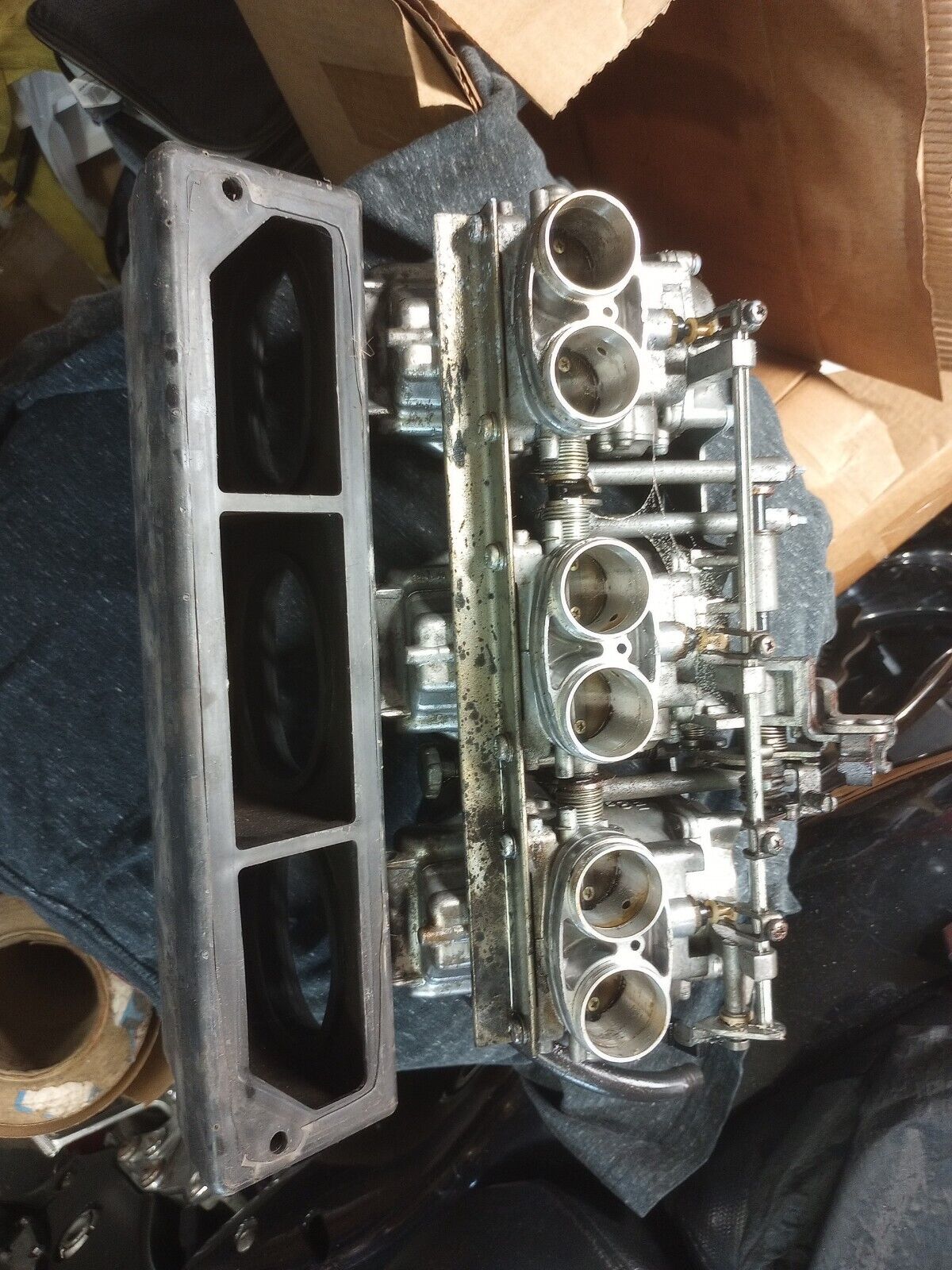 Kawasaki KZ1300 KZ 1300 carburetor carbs carburetors Mikuni sitting 20 years in my shop