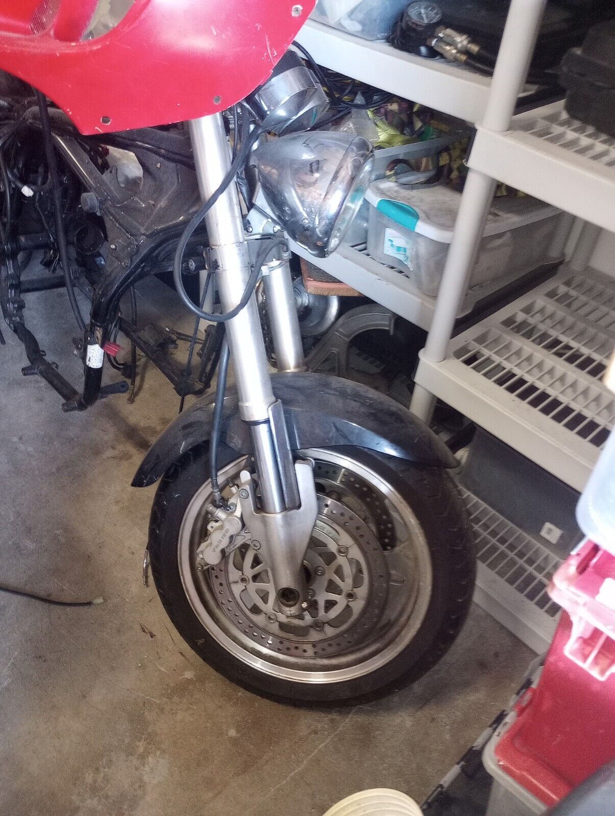02 03 Kawasaki VN1500 Vulcan Mean Streak Forks Vulcan VN 1500 Roll off Front End