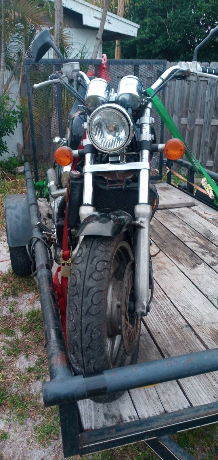 SOLD SOLD 94 - 03 Honda Magna VF 750 VF750 Forks and Triple Trees Straight Triple tree Suspension