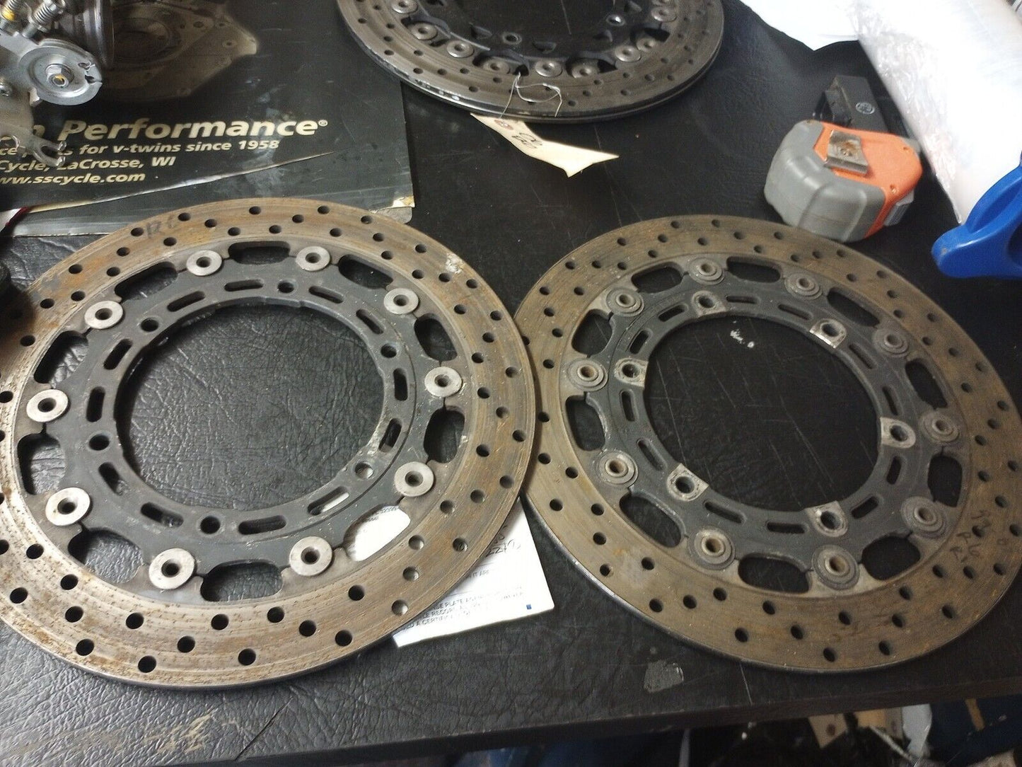 99 00 01 02 Yamaha YZFR6 YZF 600 R6 YZF600 Front Disk Brake Rotors Pair straight