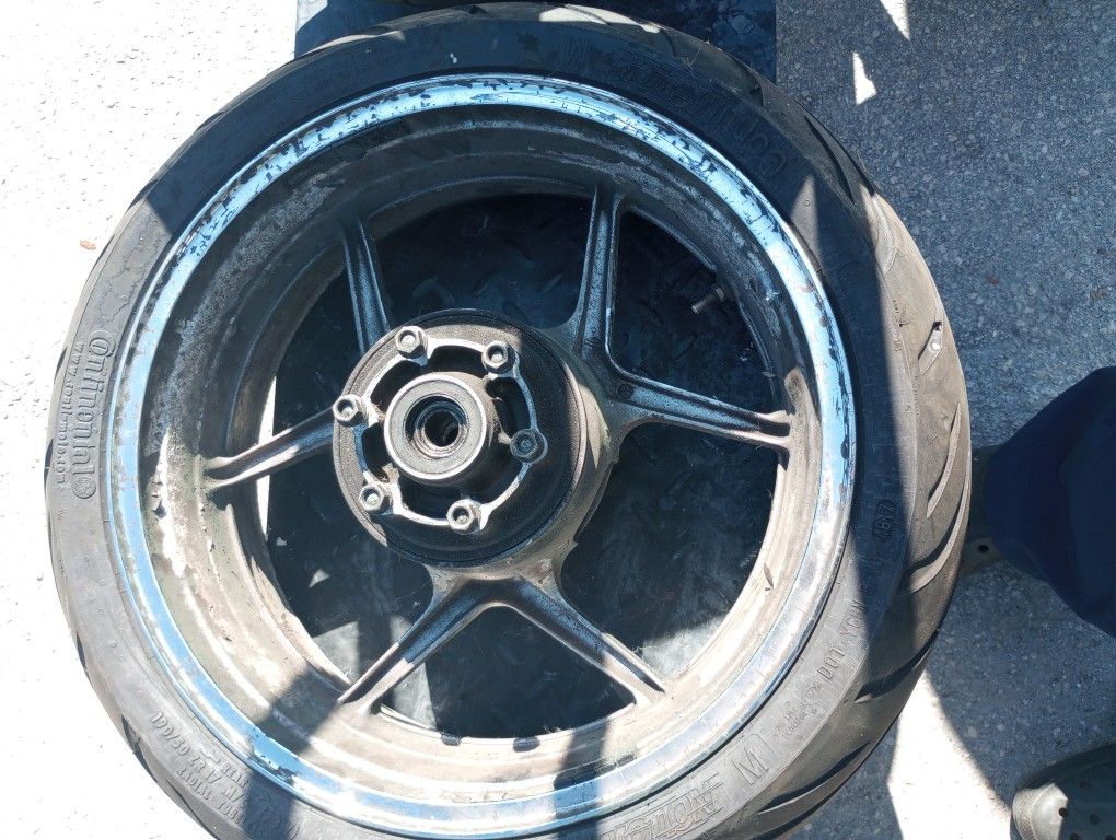 06 Kawasaki ZX-10 ZX10 Front & Rear Rim Rims Wheel Wheels - Pitted