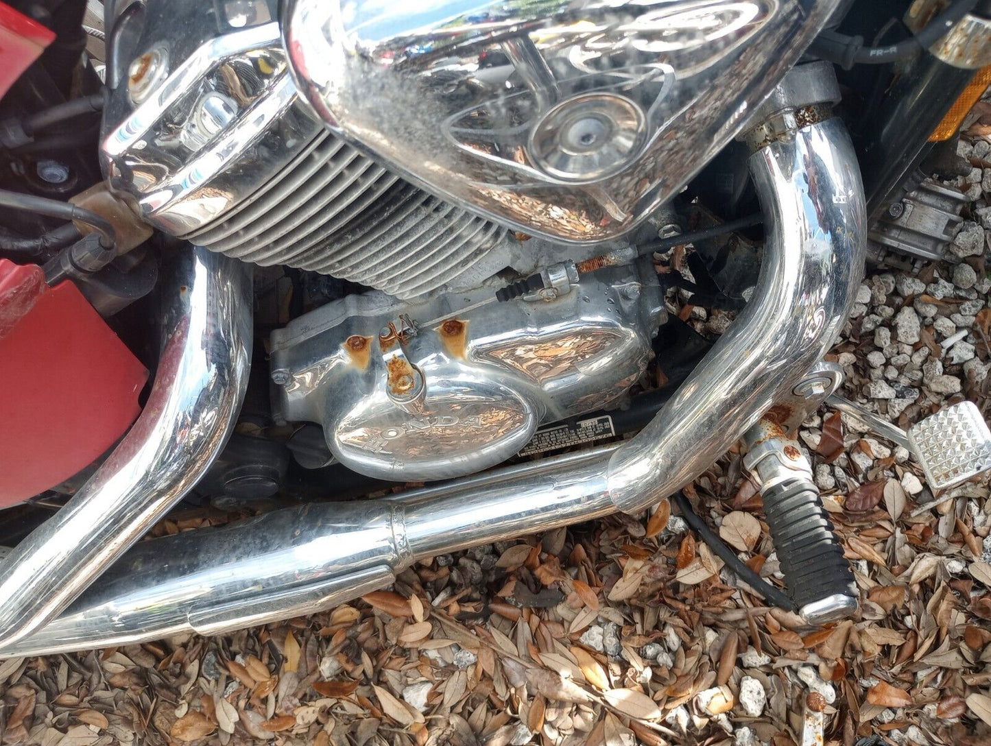 SOLD SOLD 1999 - 2007 Honda Shadow VLX VT 600 Exhaust Muffler Pipe Silencer Headers OEM VLX600 VT600