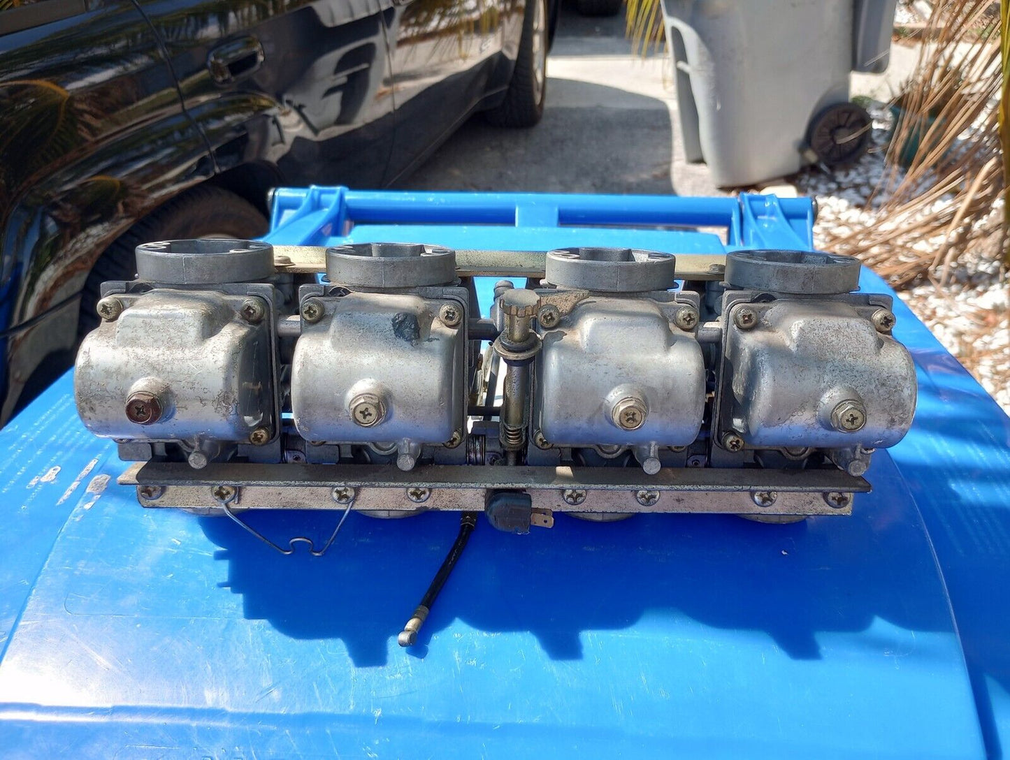 SOLD SOLD Suzuki GS1100E GS1100 GS 1100 Carburetors Carbs pretty clean been in garage for 35 years