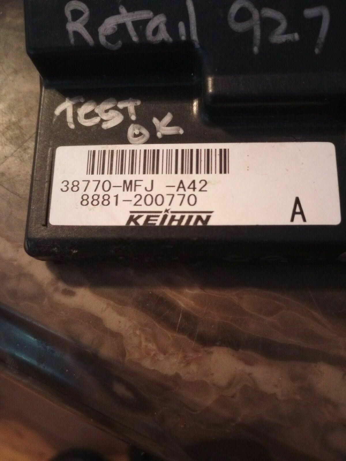 09 Honda CBR600RR CBR 600 RR 600RR CDI ECU ECM Computer Igniter 38770-MFJ-A42