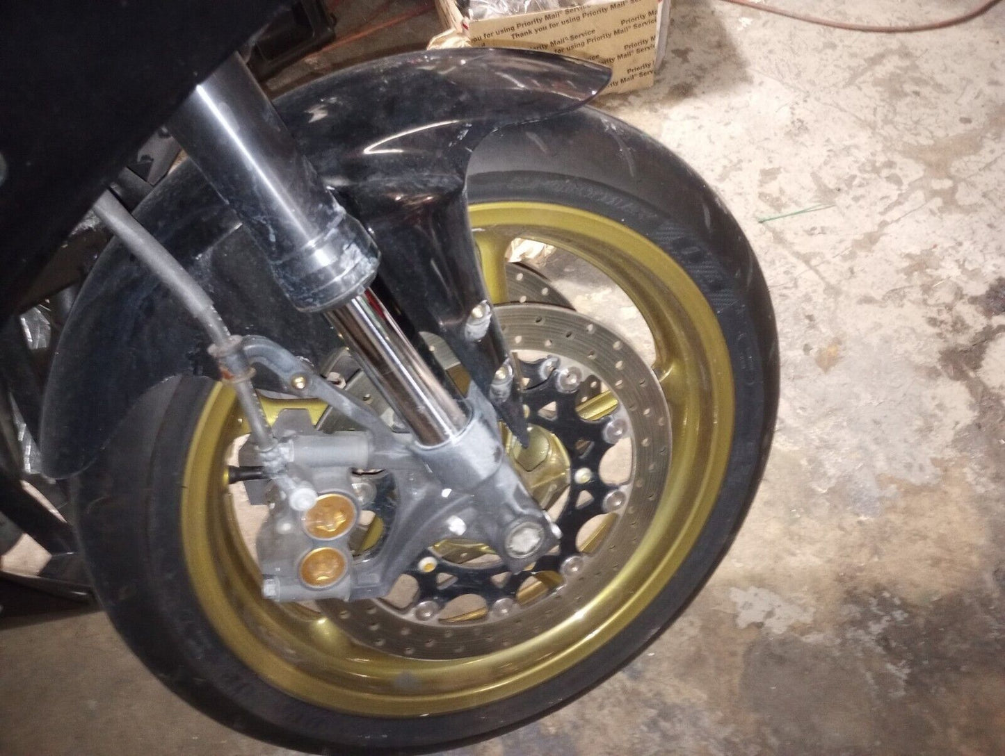 SOLD 07 - 08 Yamaha R1 YZF1000 YZF 1000 Forks Front End Wheel Rotors Brakes Fender Trees