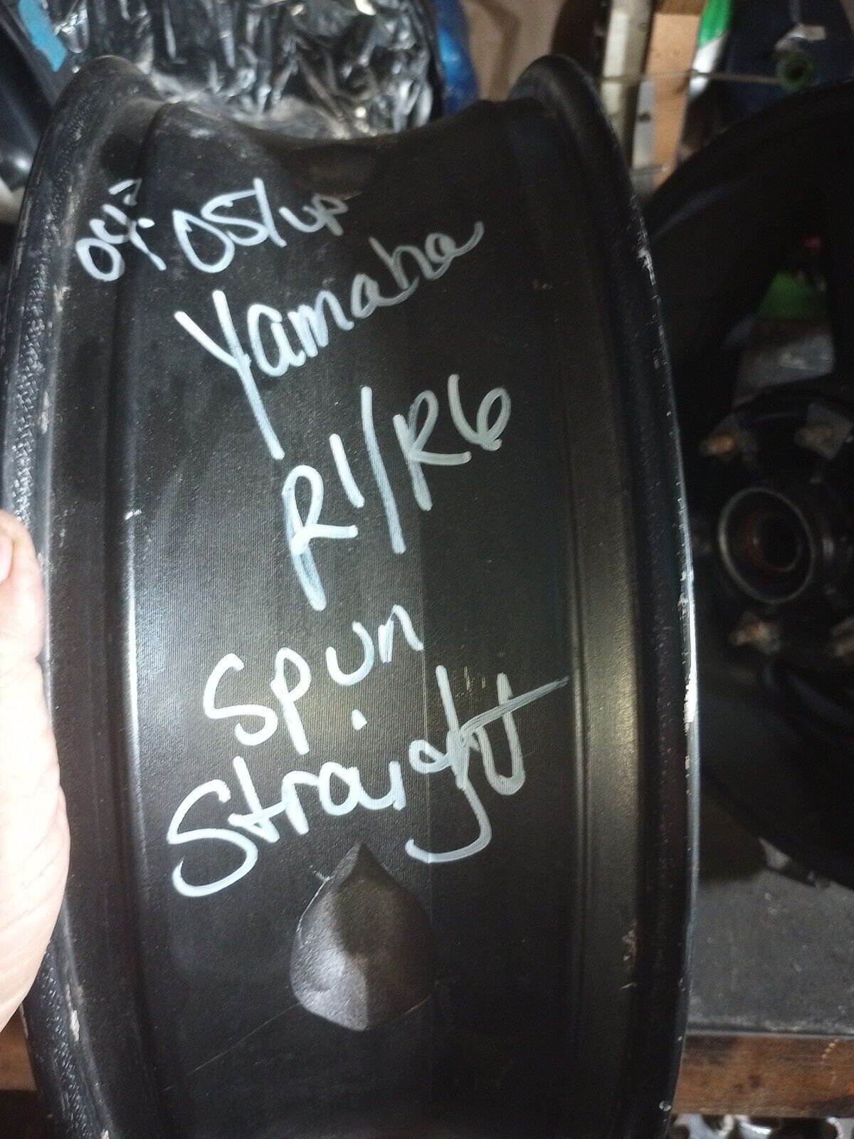 2005 Yamaha R1 R6 Rear Rim Wheel STRAIGHT 6" YZF 600 1000