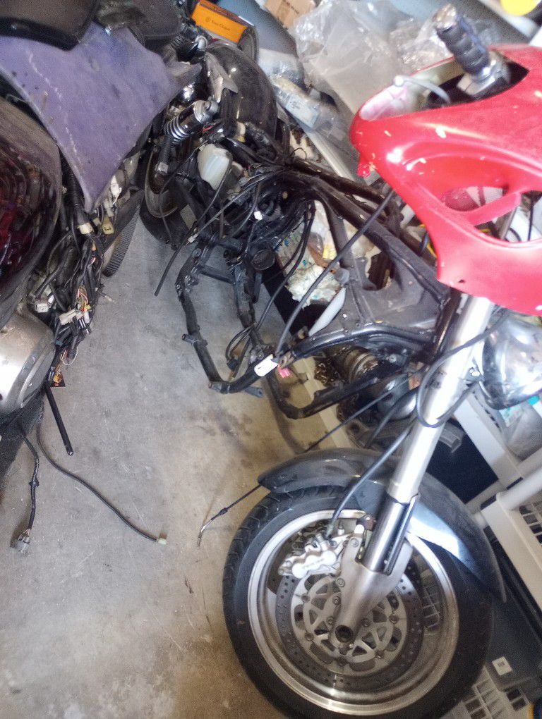 02 03 Kawasaki VN1500 Vulcan Mean Streak Forks Vulcan VN 1500 Roll off Front End