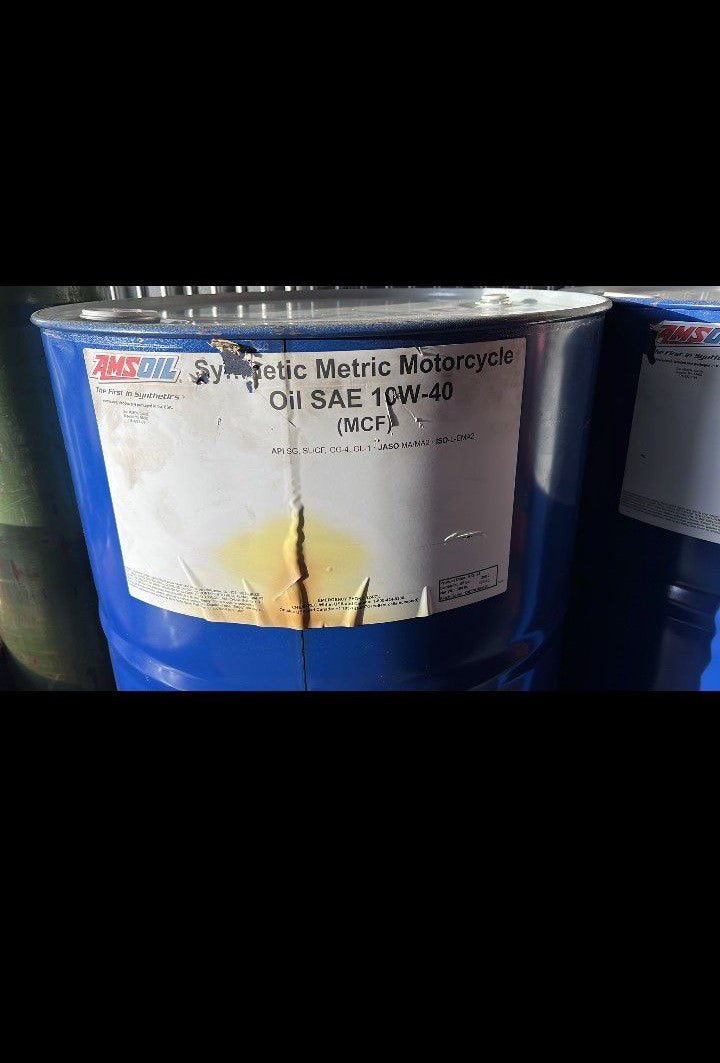 SOLD SOLD Amsoil 55 Gallon Drum 10W40 or 20W50 Synthetic Oil Metric 10W-40 20W-50