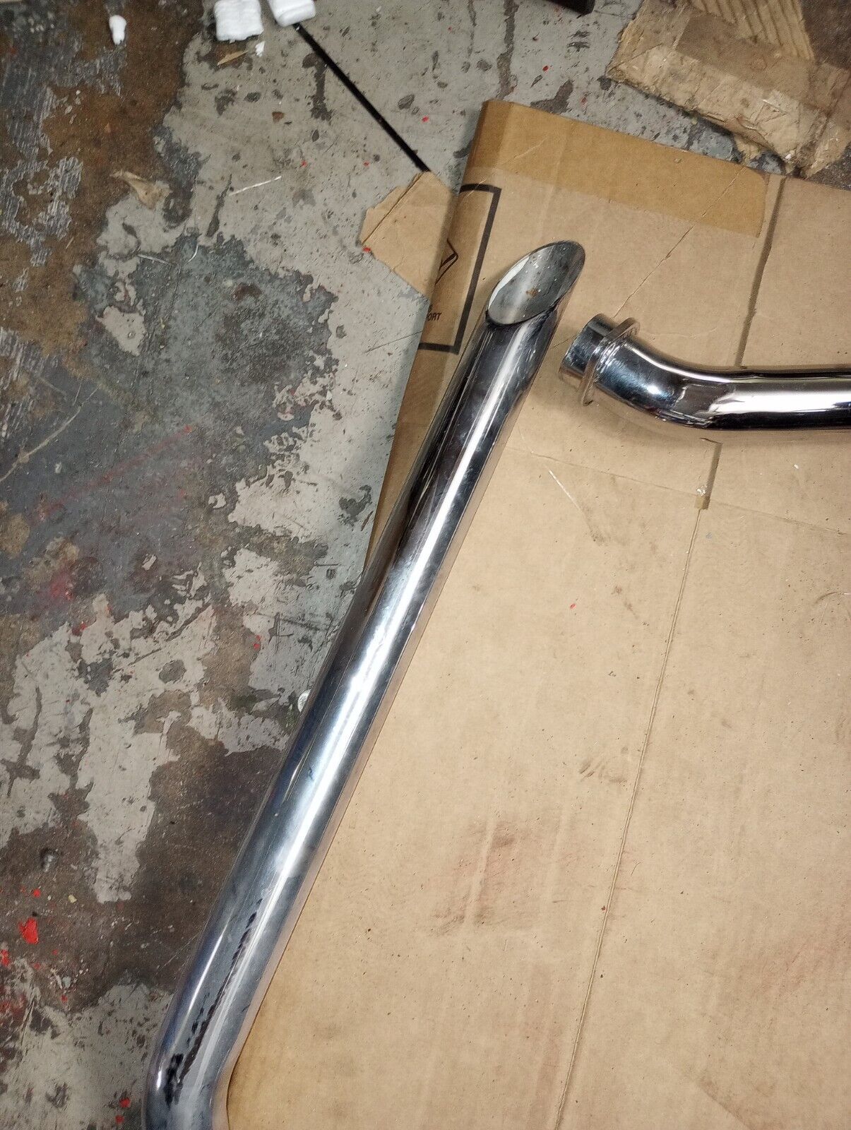 Harley Davidson Shovelhead Drag pipe shot gun Exhaust chopper CERAMIC COATED NEW