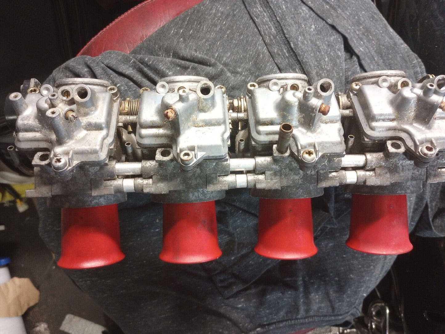 1997 97- 00 Suzuki GSXR 600 GSXR600 Carburetor Carb Bodies Gas Fuel OEM nice