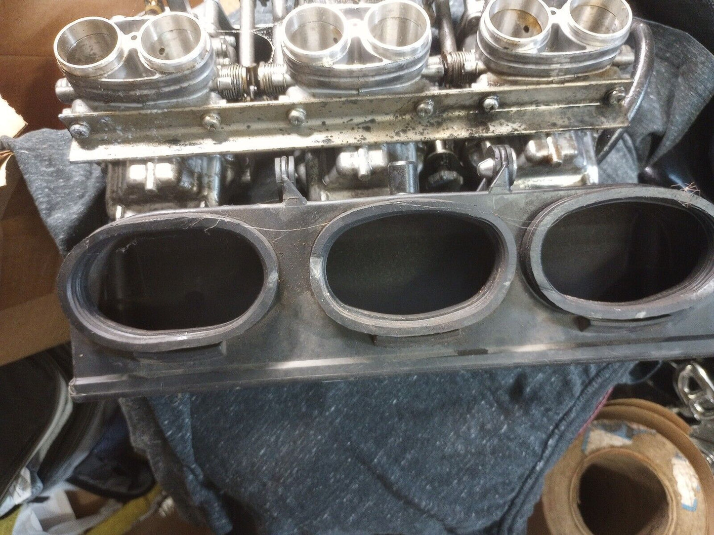 Kawasaki KZ1300 KZ 1300 carburetor carbs carburetors Mikuni sitting 20 years in my shop