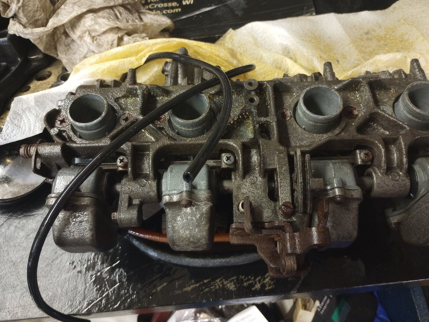 1980 Kawasaki KZ650F Carb Carburetor Frozen need rebuilding Carbs Carburetors KZ650 KZ 650 F