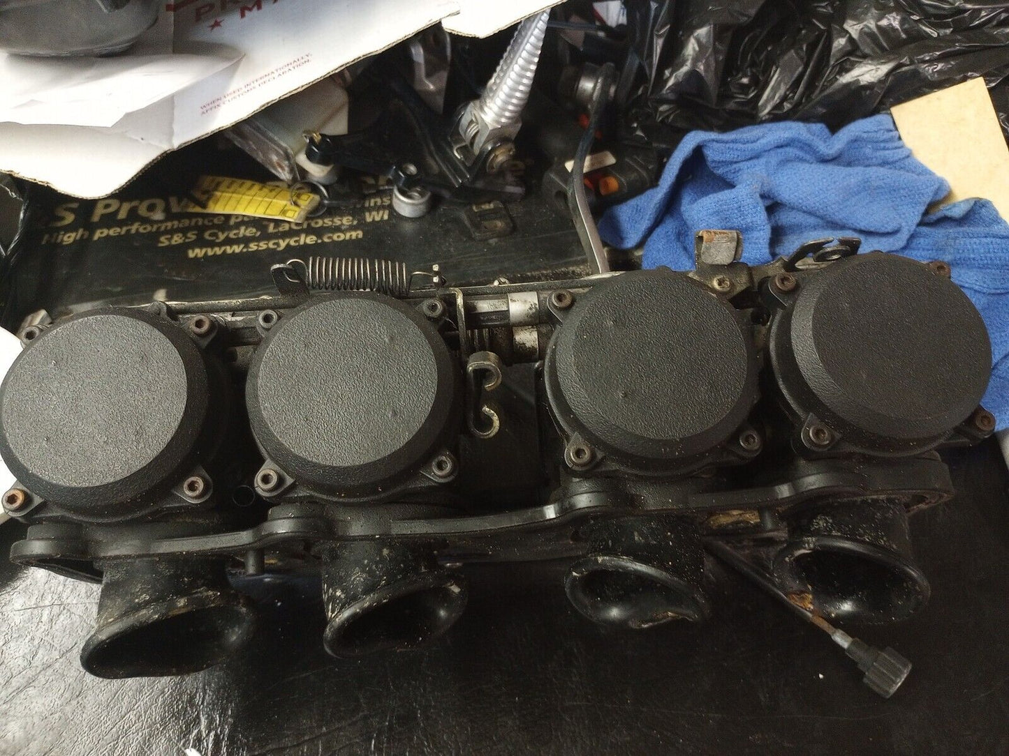 93 - 03 Kawasaki Ninja ZX6 ZX-6 Ninja 600 zx6e Carbs Carburetor throttle body set #1