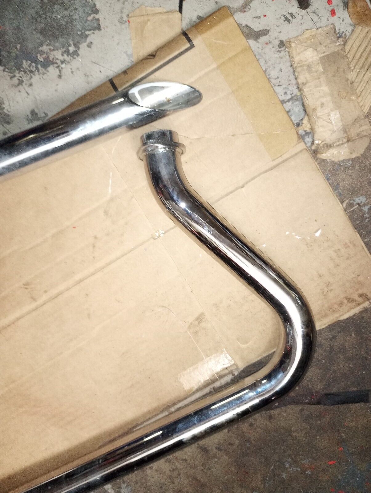 Harley Davidson Shovelhead Drag pipe shot gun Exhaust chopper CERAMIC COATED NEW