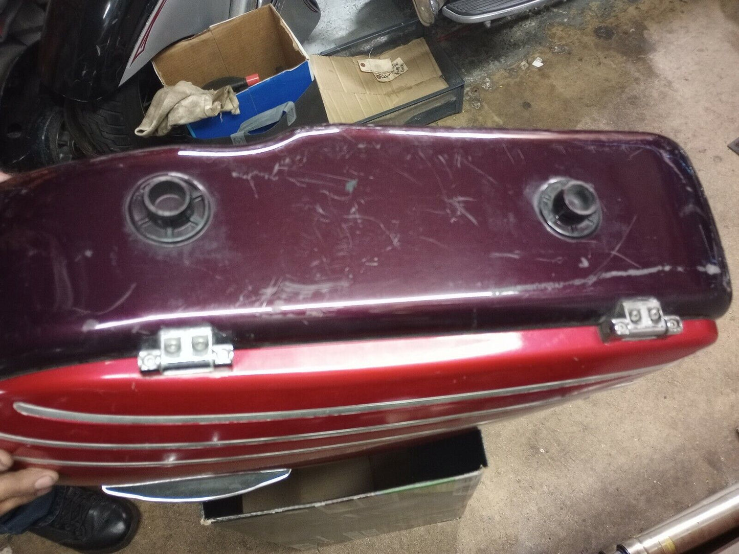 SOLD SOLD 98 - 04 Vulcan 1500 Nomad Saddle Bags Left and Right VN1500 VN1500