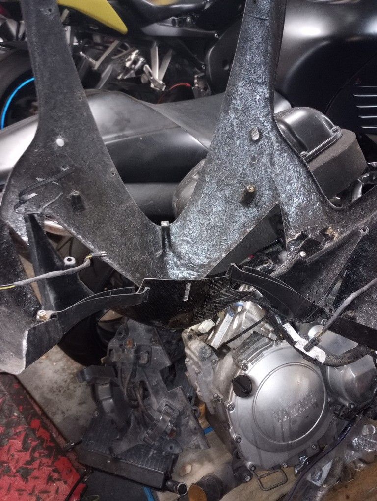 03 04 Honda CBR600RR 600RR CBR 600 RR Upper Front Fairing Plastic Carbon Fiber