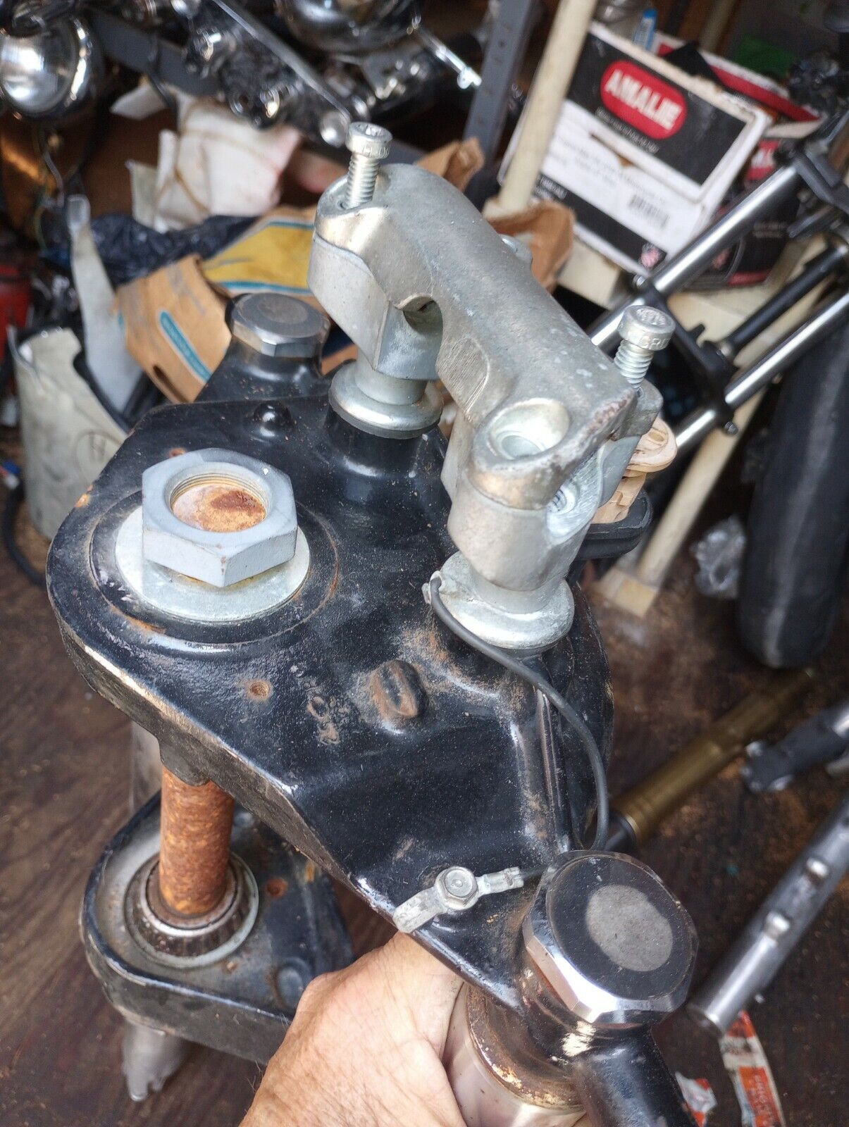 1995 Harley Electra Glide FLHT Front Forks Suspension some rust clean b4 ship