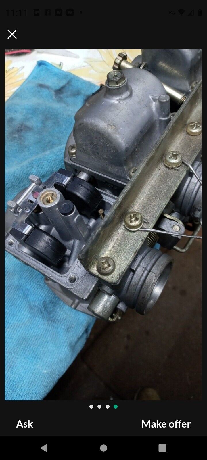 SOLD SOLD Suzuki GS1100E GS1100 GS 1100 Carburetors Carbs pretty clean been in garage for 35 years