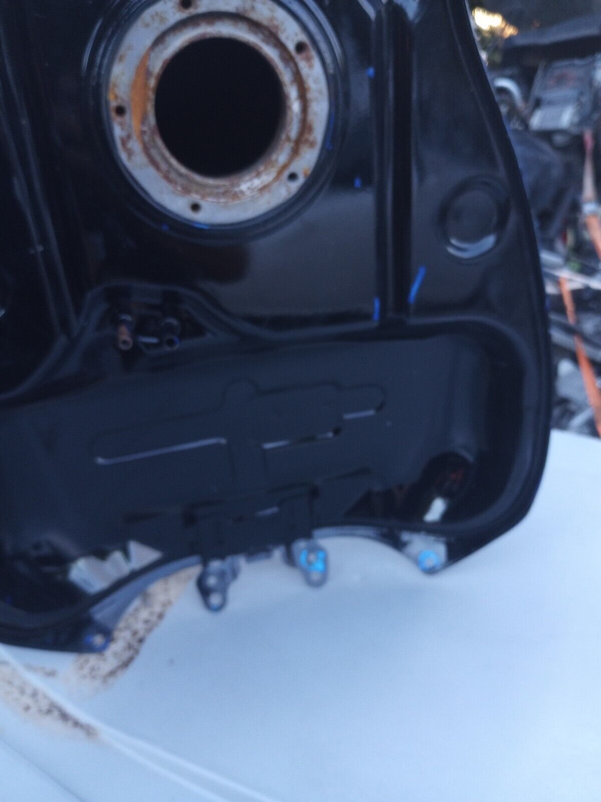 SOLD SOLD 06 07 Suzuki GSXR 600 750 Gas Fuel Petrol Tank NO DENTS black repaint clean inside