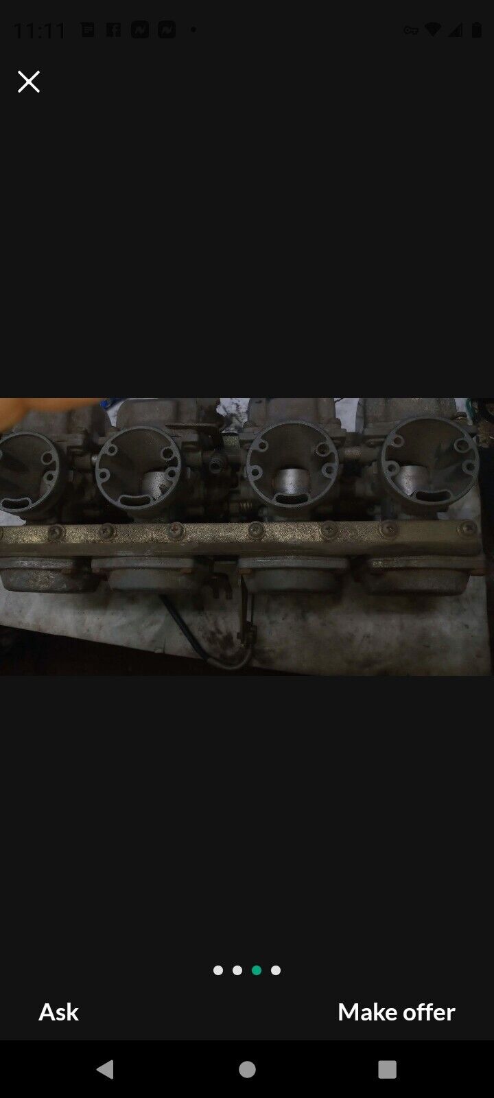 SOLD SOLD Suzuki GS1100E GS1100 GS 1100 Carburetors Carbs pretty clean been in garage for 35 years