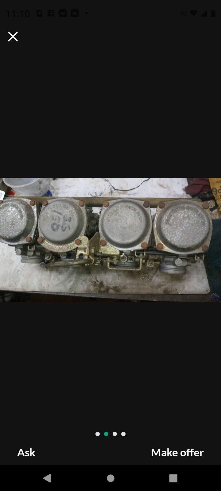 SOLD SOLD Suzuki GS1100E GS1100 GS 1100 Carburetors Carbs pretty clean been in garage for 35 years