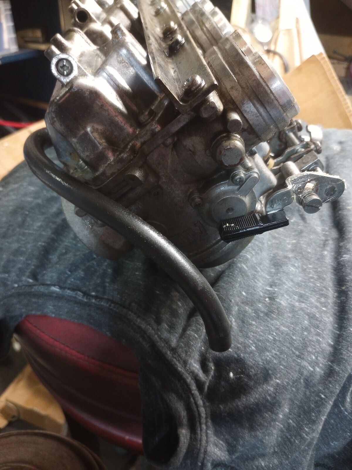 Kawasaki KZ1300 KZ 1300 carburetor carbs carburetors Mikuni sitting 20 years in my shop