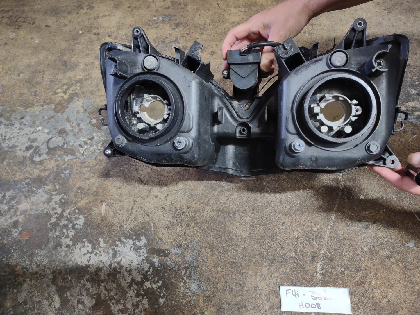 Honda CBR 600 F4I Headlight CBR600 Head Light Lamp OEM - Damaged
