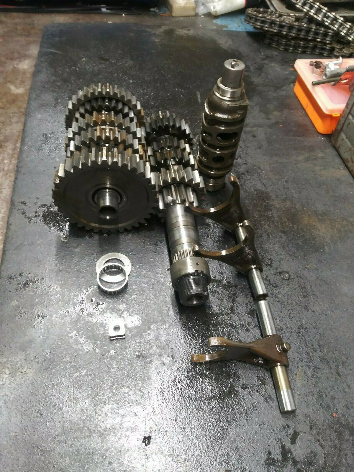 04-07 Honda CBR1000RR Complete Transmission Tranny Gears Shift Drum Forks CBR1000 CBR 1000