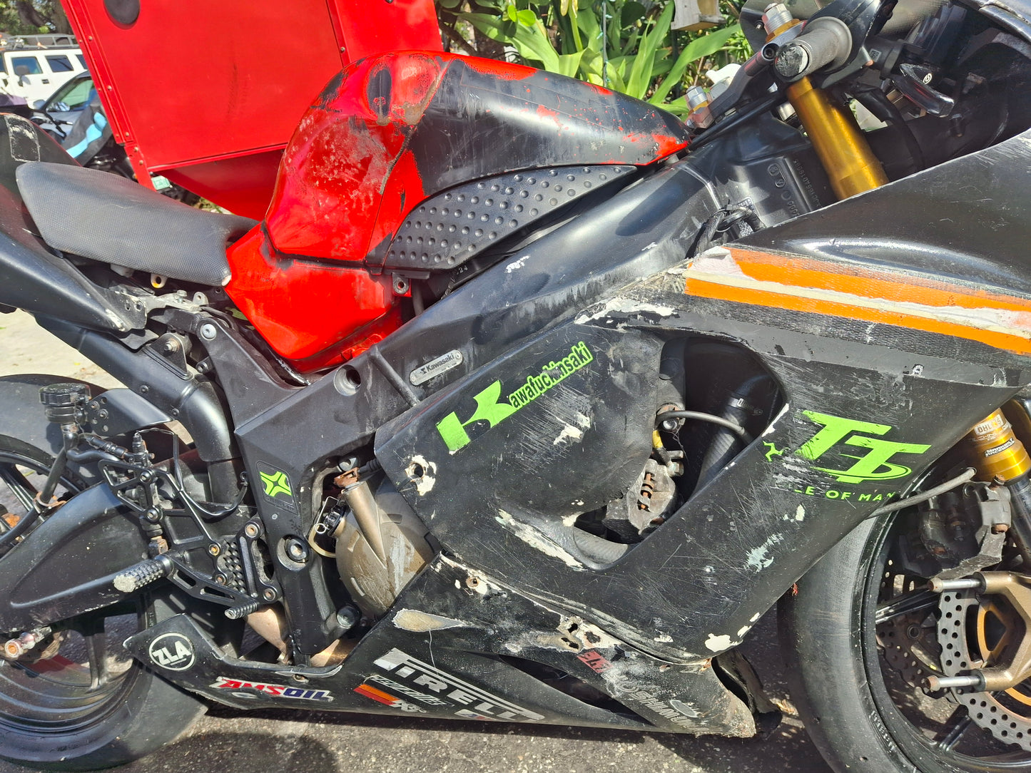 05 Kawasaki 636 Racing Bike ZX636 Streetfighter Clean Title 18,000 Miles