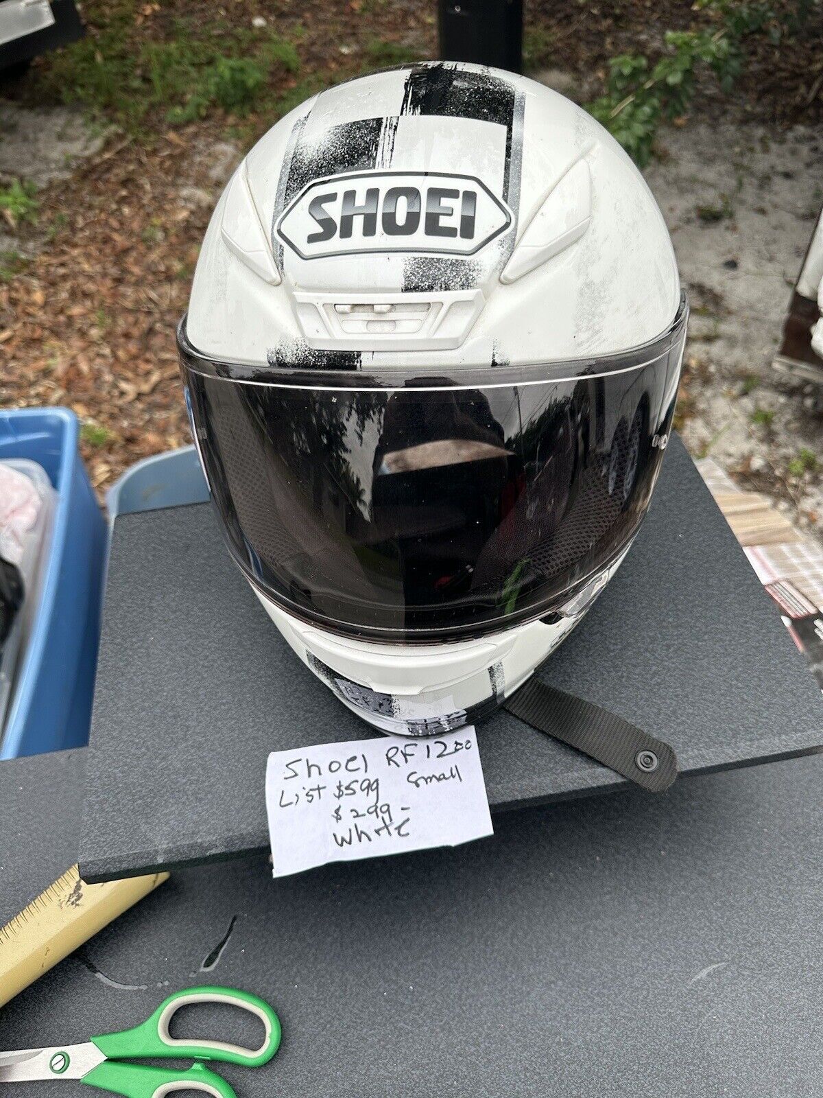 Shoei RF1200 Full Face motorcycle Helmet Small White New