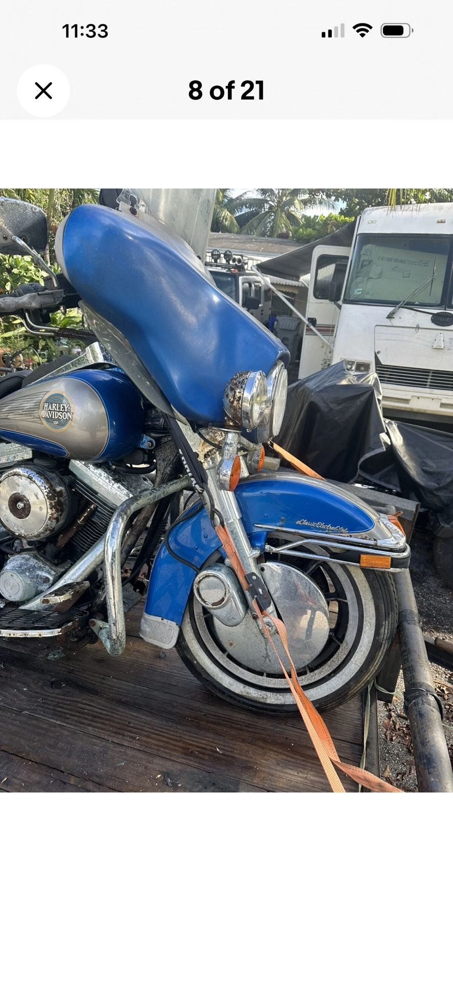 1996 Electra Glide, Project Bike, For parts or Complete, Rusty Lived at the Beach