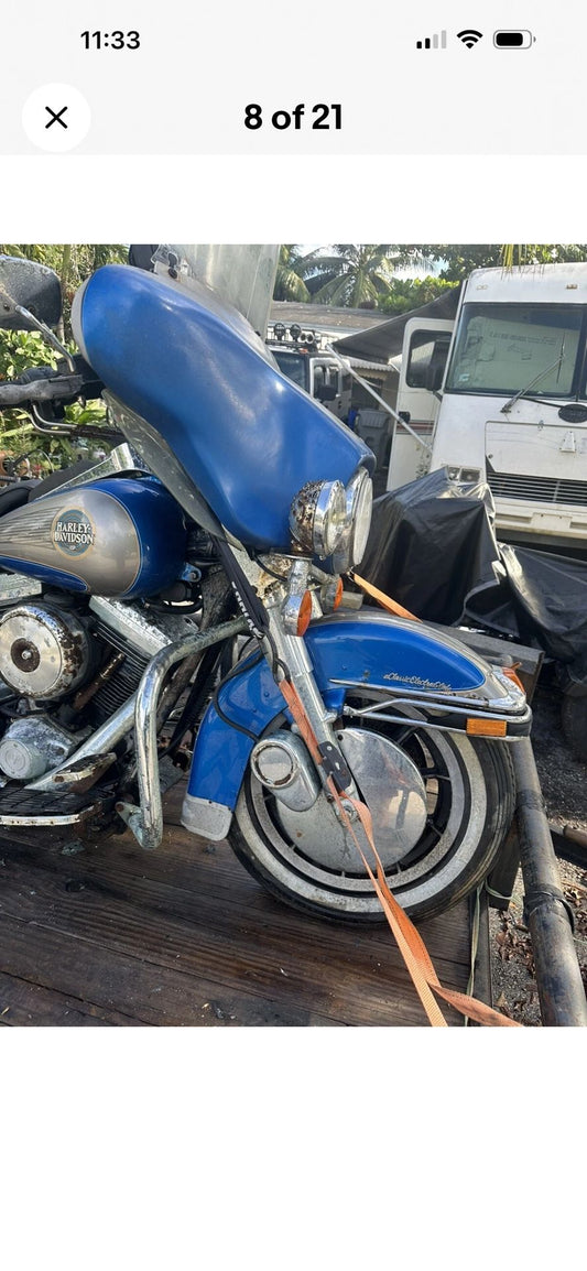 1996 Electra Glide, Project Bike, For parts or Complete, Rusty Lived at the Beach