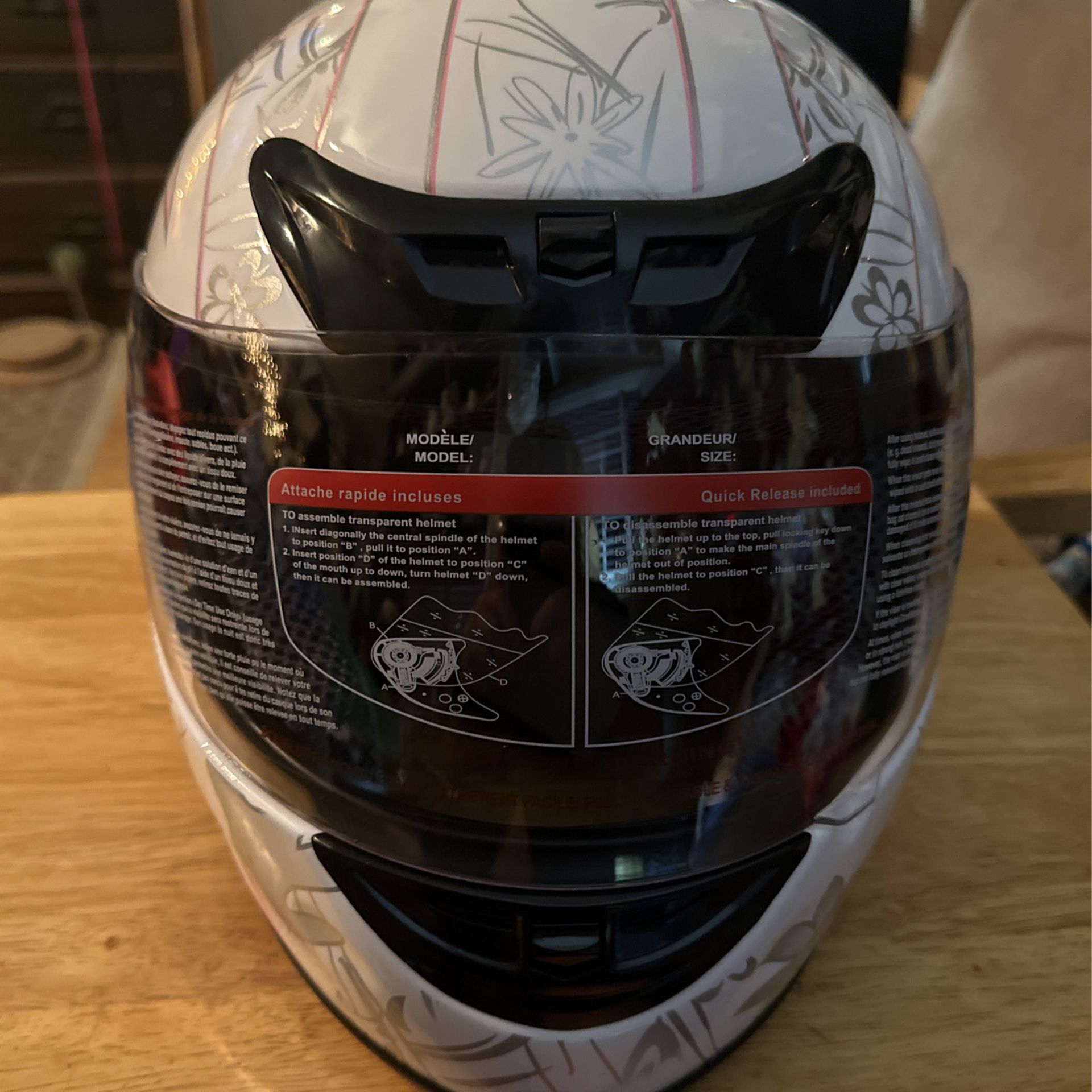 buy motorcycle helmets chadron ne Motorcycle Helmet Sizes Small, Large & XL available New pink & white / –  Pompano Pats