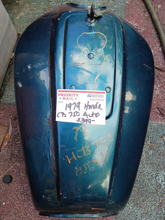 1979 Honda CB 750 Gas Tank Petrol Fuel Cell Automatic Lock W/Keys Hondamatic