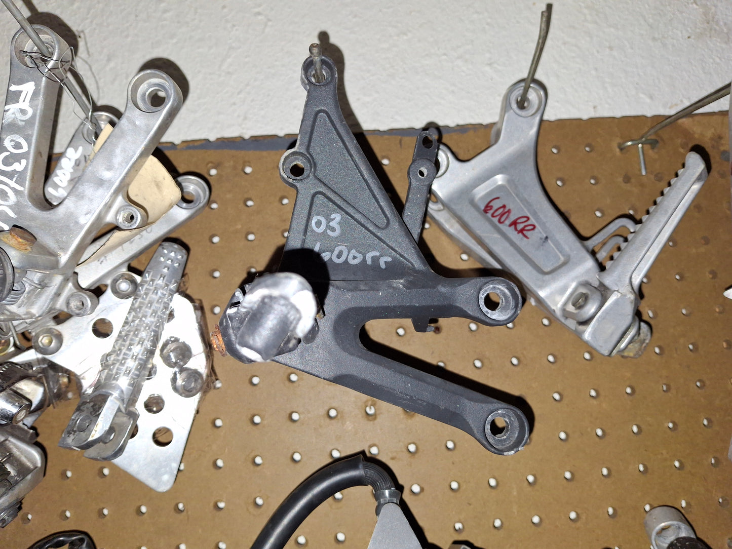 Honda CBR 600 , 900, 1000, F4, F4i , 929, 954, VFR etc Front & Rear Foot Peg Brackets available