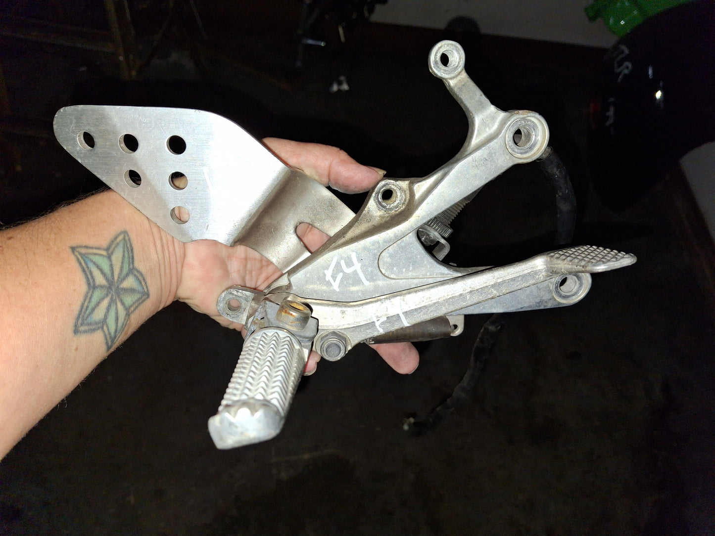 Honda CBR 600 , 900, 1000, F4, F4i , 929, 954, VFR etc Front & Rear Foot Peg Brackets available