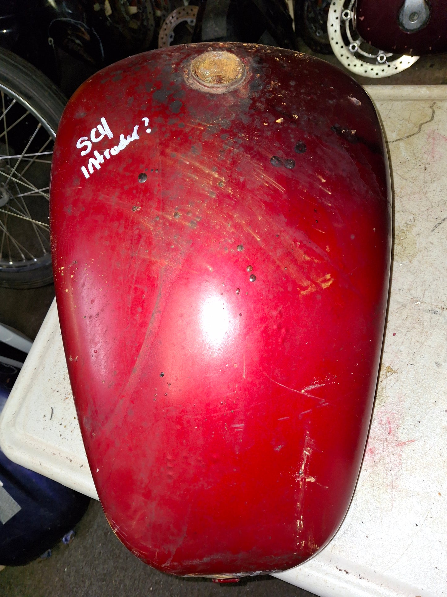 1991 Suzuki Intruder 750 Gas Tank Petrol Fuel Tank Reservoir READ VS750 VS