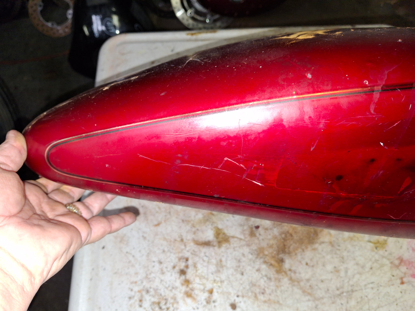 1991 Suzuki Intruder 750 Gas Tank Petrol Fuel Tank Reservoir READ VS750 VS