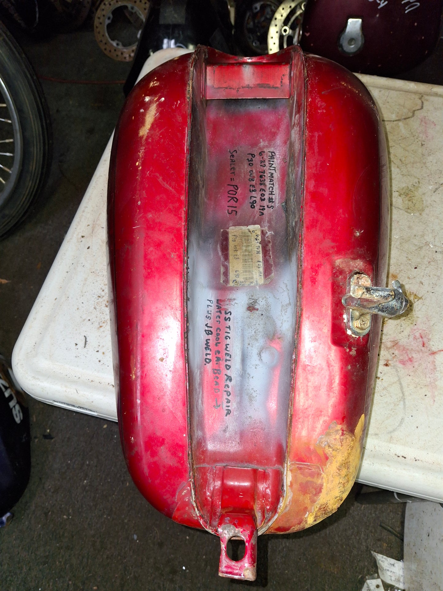 1991 Suzuki Intruder 750 Gas Tank Petrol Fuel Tank Reservoir READ VS750 VS