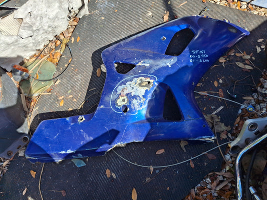 Suzuki GSXR 750 00-03 GSXR 600 01-03 Right Side Mid Fairing Cowl Plastic GSXR600 GSXR750