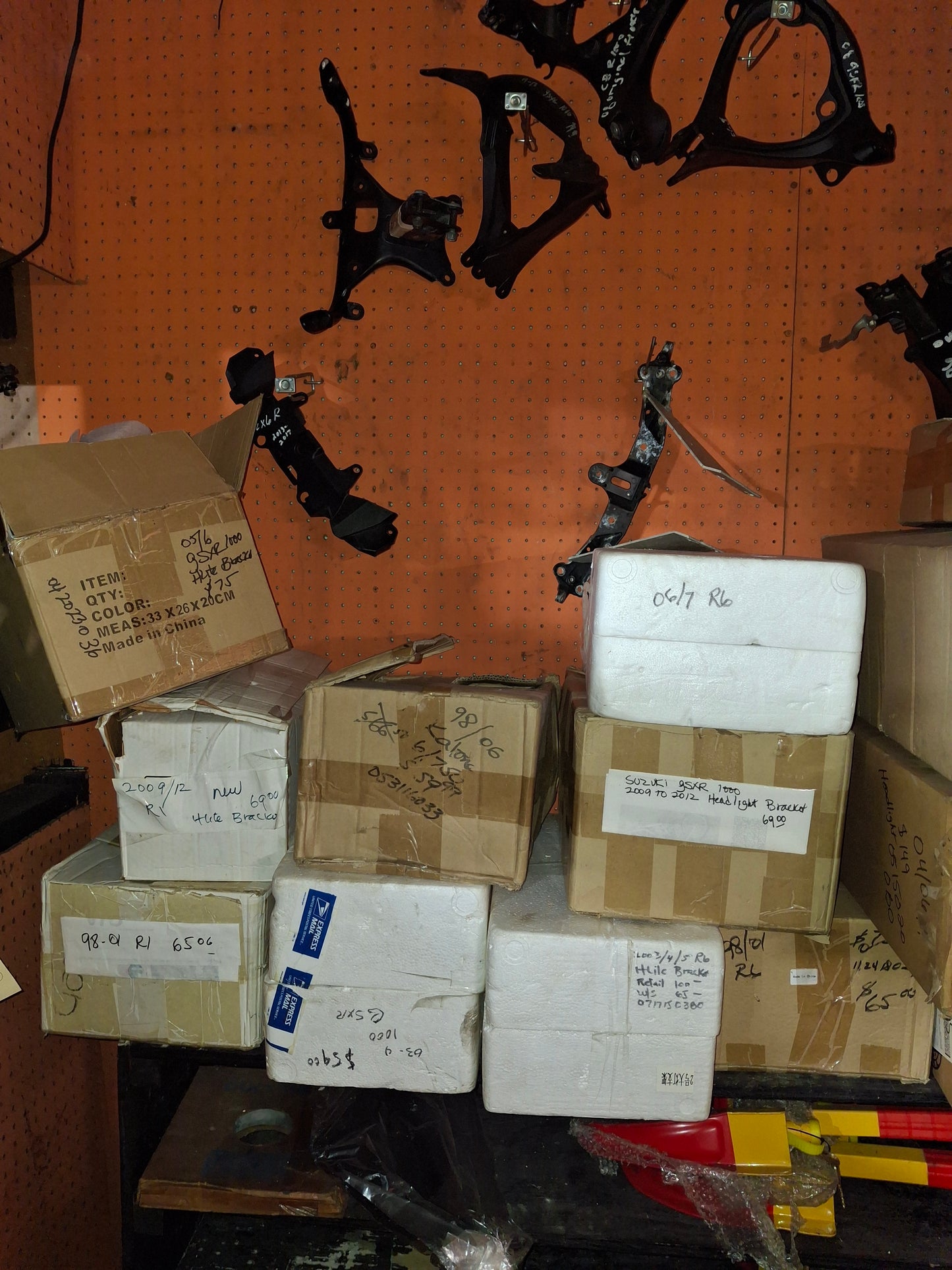 Honda Suzuki Kawasaki Yamaha Upper Fairing Bracket Front Stay Speedo Bracket