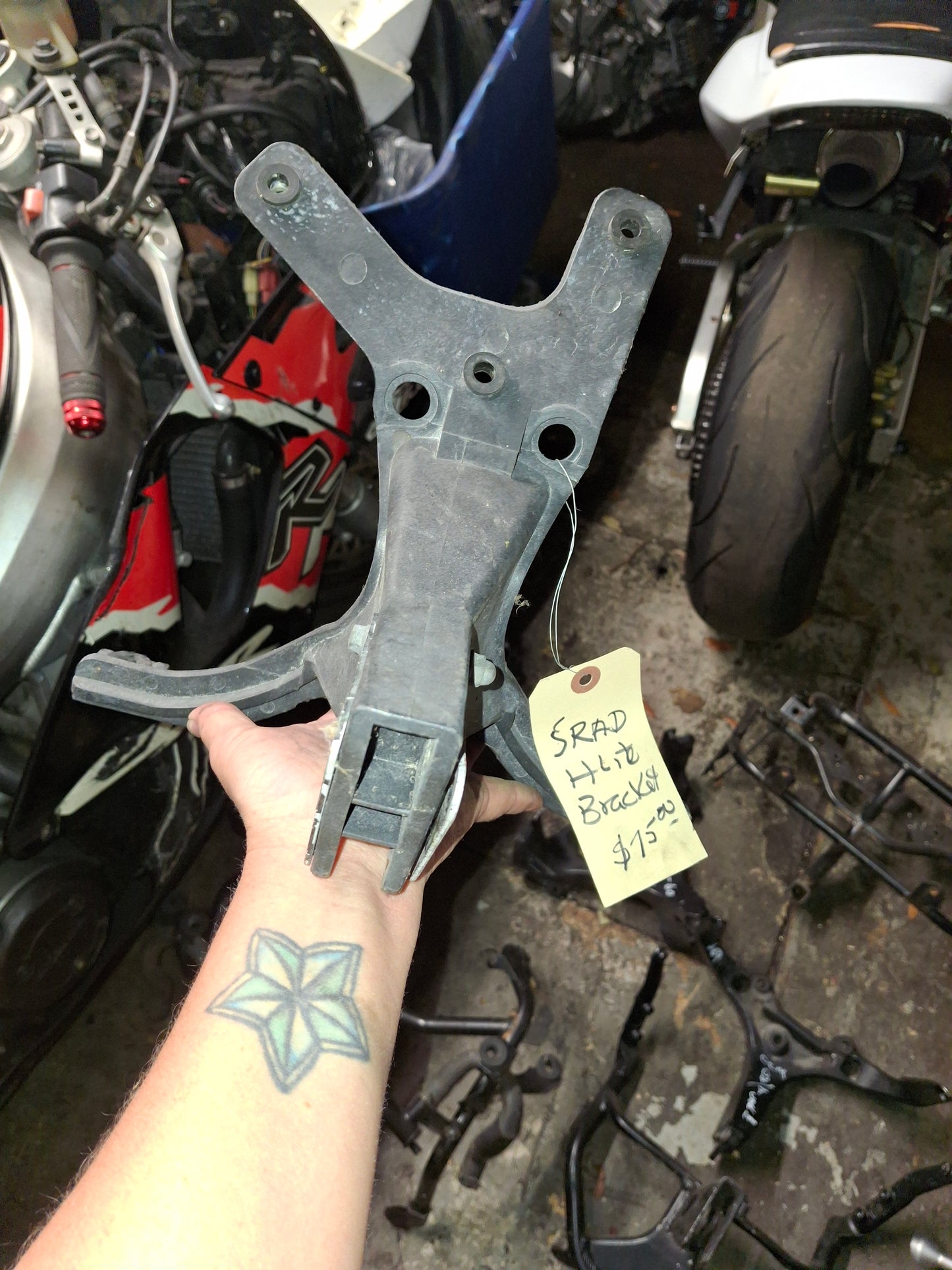 Honda Suzuki Kawasaki Yamaha Upper Fairing Bracket Front Stay Speedo Bracket