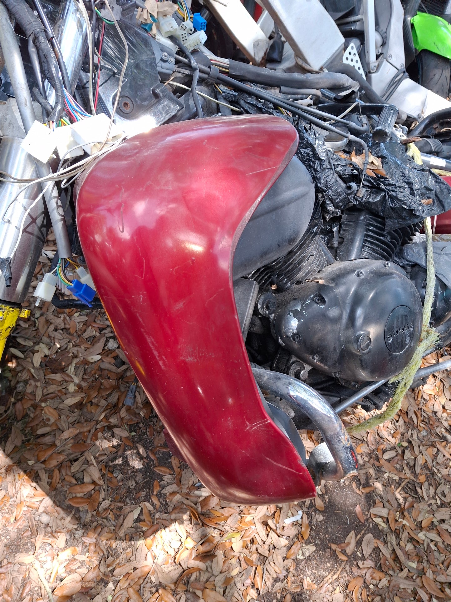 07 Yamaha Royalstar Venture Left Lower Fairing Cowl XV1300 Royal Star